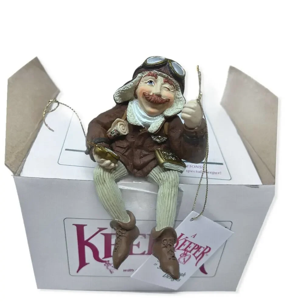 Shenandoah Designs Shelf Sitter Keeper Of‎ Flight Christmas Ornament Pilot